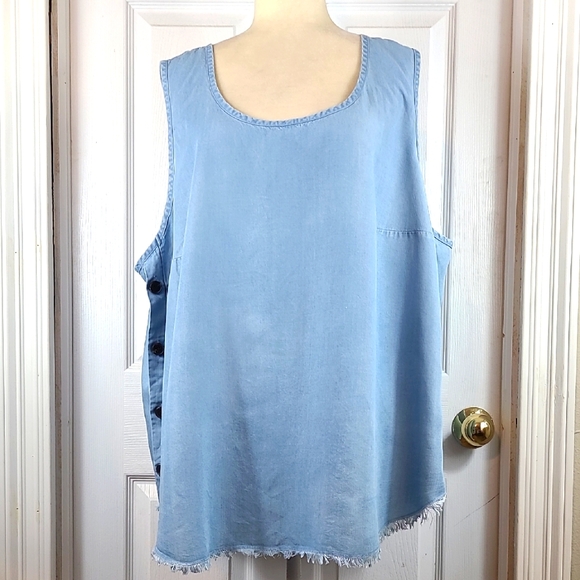 a.n.a Tops - a.n.a Denim Blouse